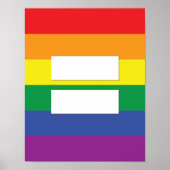 Regenbooggelijkheid Poster (Voorkant)