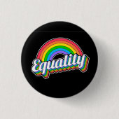 Regenbooggelijkheid Ronde Button 3,2 Cm (Voorkant)