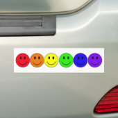regenbooggeluk bumper sticker (Op auto)
