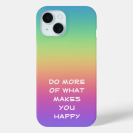 Regenbooggeluk iPhone 15 Case