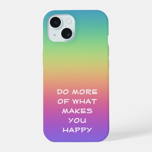 Regenbooggeluk iPhone 15 Case (Achterkant)