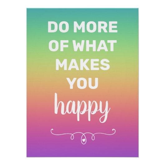 Regenbooggeluk Perfect Poster (Voorkant)