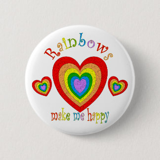 Regenbooggeluk Ronde Button 5,7 Cm