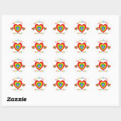 Regenbooggeluk Ronde Sticker (Vel)