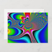 Regenbooggenerator - Fractal Briefkaart (Voorkant / Achterkant)