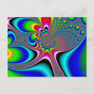Regenbooggenerator - Fractal Briefkaart