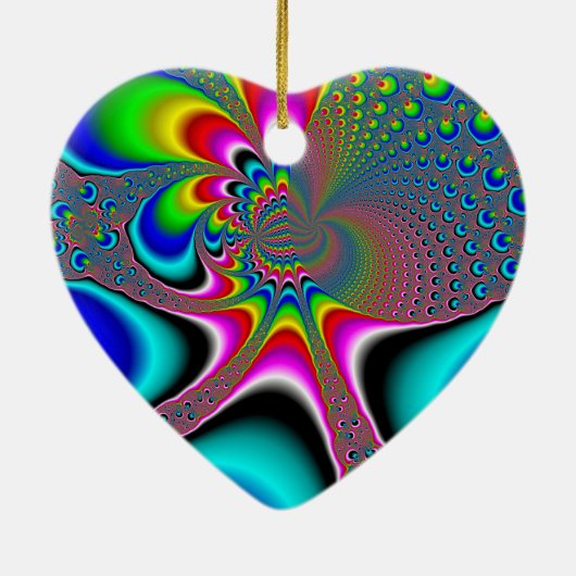 Regenbooggenerator - Fractal Keramisch Ornament (Achterkant)