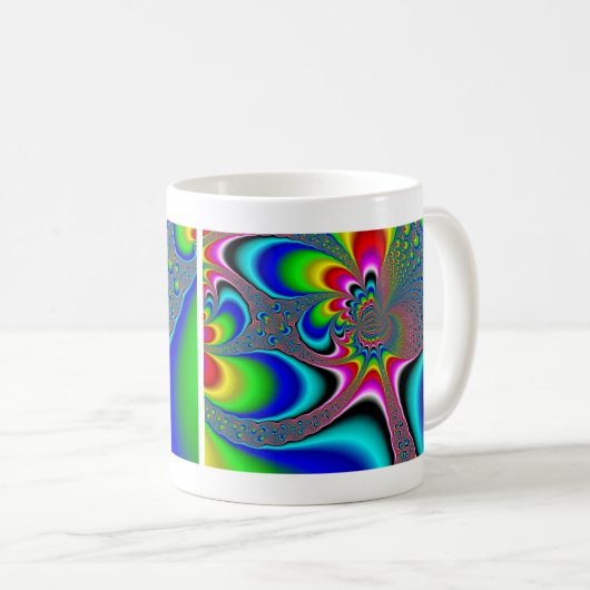Regenbooggenerator - Fractal Koffiemok (Voorkant rechts)