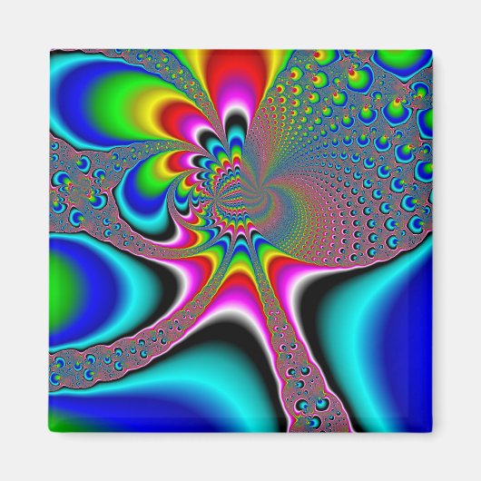 Regenbooggenerator - Fractal Magneet (Voorkant)