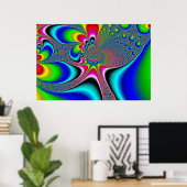 Regenbooggenerator - Fractal Poster (Thuiskantoor)