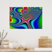 Regenbooggenerator - Fractal Poster (Keuken)