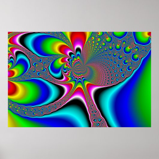 Regenbooggenerator - Fractal Poster (Voorkant)