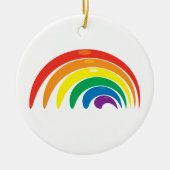 Regenbooggeometrie Keramisch Ornament (Voorkant)