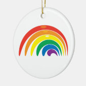 Regenbooggeometrie Keramisch Ornament (Links)