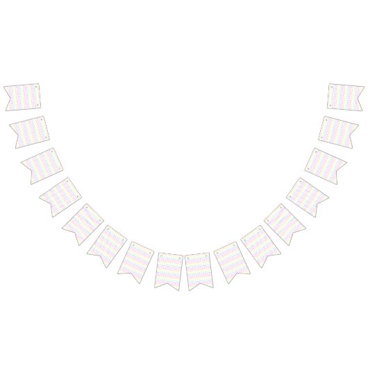 Regenbooggeometrisch Vlaggetjes (Alle)