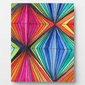 Regenbooggeometrische optische kunst fotoplaat (Voorkant)