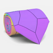 Regenbooggeometrische Stropdas (Opgerold)