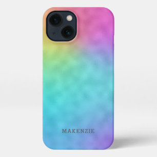  regenbooggepersonaliseerd abstract patroon iPhone 13 hoesje