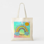 Regenbooggerichte Canvas tas (Achterkant)