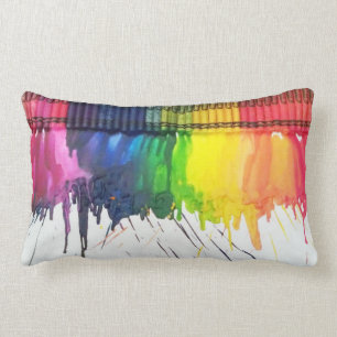 Regenbooggesmolten krayon goot kussenkussenkussens kussen