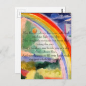 Regenbooggewas Briefkaart (Voorkant / Achterkant)