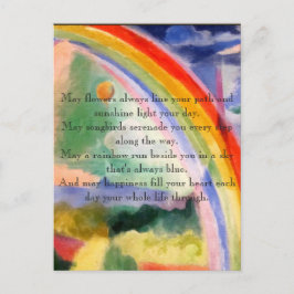 Regenbooggewas Briefkaart