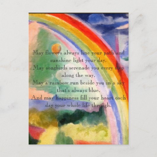 Regenbooggewas Briefkaart (Voorkant)