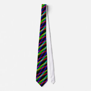 Regenbooggewatteerde stripper Stropdas
