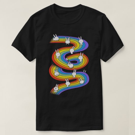 regenbooggglijbaan t-shirt (Design voorkant)