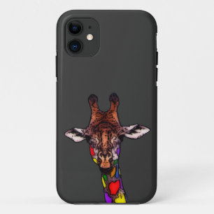 RegenboogGiraffe iPhone 11 Hoesje