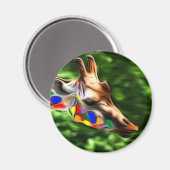 RegenboogGiraffe Magneet (Voorkant / Achterkant)