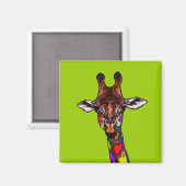 RegenboogGiraffe Magneet (Voorkant / Achterkant)