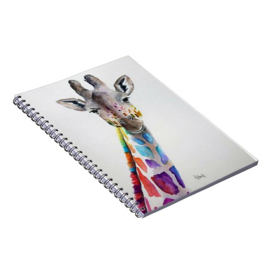 RegenboogGiraffe Notitieboek (Rechterzijde)