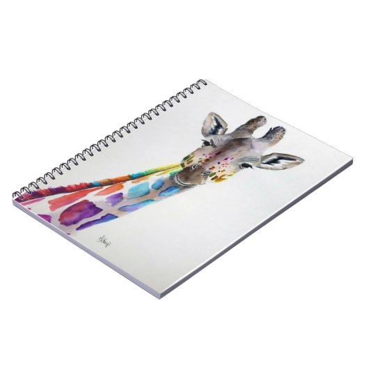 RegenboogGiraffe Notitieboek (Linkerzijde)