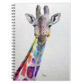 RegenboogGiraffe Notitieboek (Voorkant)