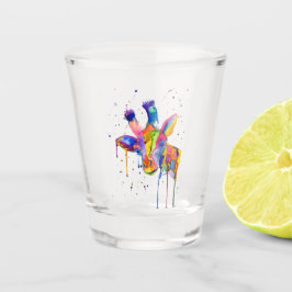 RegenboogGiraffe Scheerglas Shot Glas