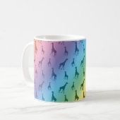 Regenbooggiraffen Koffiemok (Voorkant links)