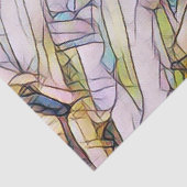 RegenboogGlas in lood Tissuepapier (Detail)