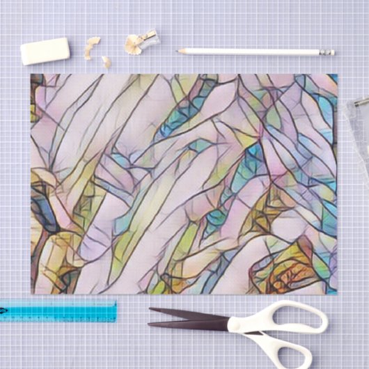 RegenboogGlas in lood Tissuepapier (Craft)