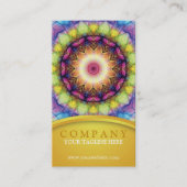 Regenboogglas Mandala Visitekaartje (Voorkant)