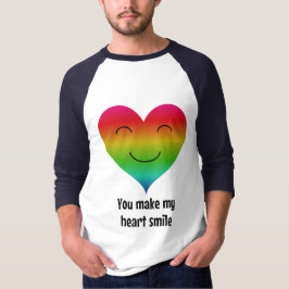 regenboogglimlach t-shirt