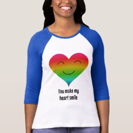 regenboogglimlach t-shirt