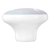 Regenboogglitterdruppels met monogram keramische knop (Zijkant)