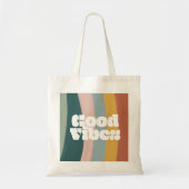 Regenbooggoede vibes tote bag (Voorkant)