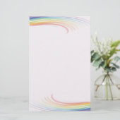 Regenbooggolf Briefpapier (Staand voorkant)