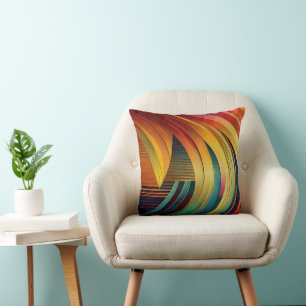 Regenbooggolf Kussen