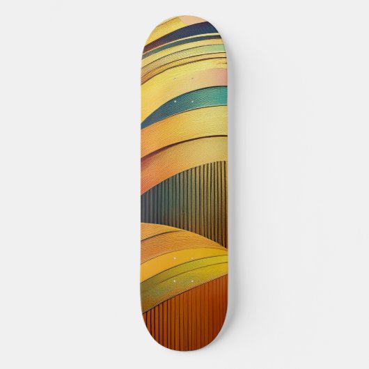 Regenbooggolf Persoonlijk Skateboard (Voorkant)