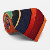 Regenbooggolf Stropdas (Opgerold)