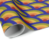 regenbooggolven aards cadeaupapier (Rol Hoek)