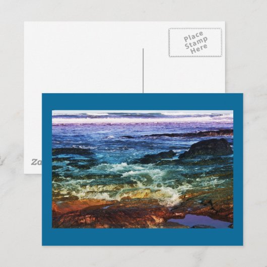 Regenbooggolven Briefkaart (Voorkant / Achterkant)